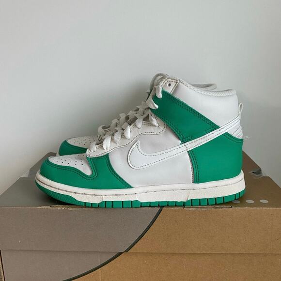 Nike Dunk High Phantom/Stadium Green Kids Sneakers - SZ 4 Y- 5.5 W - Picture 4 of 11